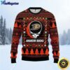 NHL Anaheim Ducks Ugly Sweater Grateful Dead Ugly Christmas Fleece Sweater For Fans