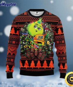 NHL Anaheim Ducks Ugly Sweater Grinch Hug Ugly Christmas Sweater For Fans