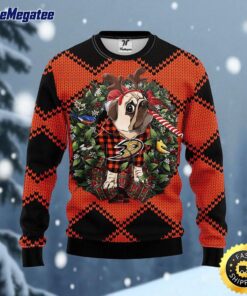 NHL Anaheim Ducks Ugly Sweater Pub Dog Ugly Christmas Sweater For Fans