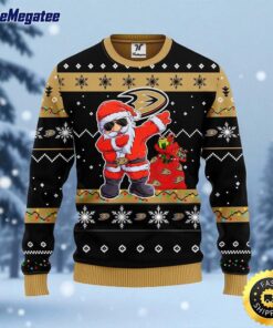 NHL Anaheim Ducks Ugly Sweater Santa Claus Ugly Christmas Sweater For Fans