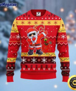 NHL Calgary Flames Ugly Sweater Santa Claus Ugly Christmas Sweater For Fans