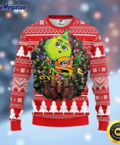 NHL Carolina Hurricanes Ugly Sweater Grinch Hug Ugly Christmas Sweater For Fans