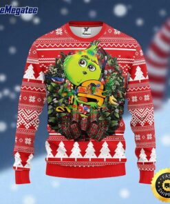 NHL Chicago Blackhawks Ugly Sweater Grinch Hug Ugly Christmas Sweater For Fans