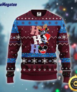 NHL Colorado Avalanche Ugly Sweater Hohoho Mickey Ugly Christmas Sweater For Fans
