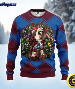 NHL Colorado Avalanche Ugly Sweater Pub Dog Ugly Christmas Sweater For Fans