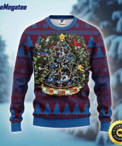 NHL Colorado Avalanche Ugly Sweater Tree Ball Ugly Christmas Sweater For Fans