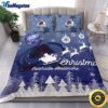 NHL Colorado Avalanche Bedding Sets Santa Claus Sleigh And Reindeer Christmas Quilt Bedding Sets 2025