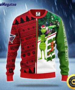 NHL Columbus Blue Jackets Ugly Sweater Grinch And Scooby doo Ugly Christmas Sweater For Fans