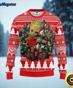 NHL Detroit Red Wings Ugly Sweater Groot Christmas Sweater For Fans