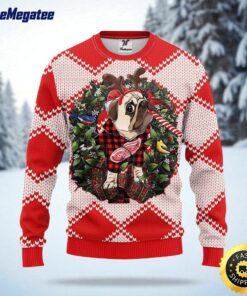 NHL Detroit Red Wings Ugly Sweater Pub Dog Ugly Christmas Sweater For Fans
