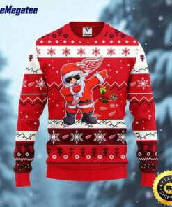 NHL Detroit Red Wings Ugly Sweater Santa Claus Ugly Christmas Sweater For Fans