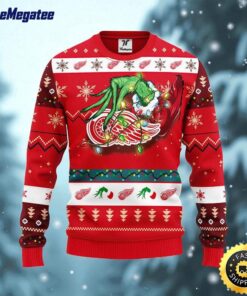 NHL Detroit Red Wings Ugly Sweater The Hand Of Grinch Ugly Christmas Sweater For Fans