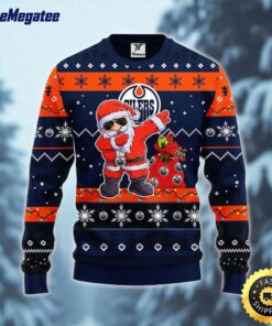 NHL Edmonton Oilers Ugly Sweater Santa Claus Ugly Christmas Sweater For Fans