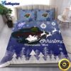 NHL Minnesota Wild Bedding Sets Santa Claus Sleigh And Reindeer Christmas Quilt Bedding Sets 2025