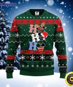 NHL Minnesota Wild Ugly Sweater Hohoho Mickey Ugly Christmas Sweater For Fans
