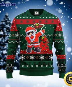 NHL Minnesota Wild Ugly Sweater Santa Claus Ugly Christmas Sweater For Fans