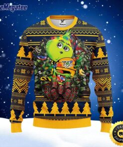 NHL Nashville Predators Ugly Sweater Grinch Hug Ugly Christmas Sweater For Fans