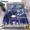 NHL Nashville Predators Bedding Sets Santa Claus Sleigh And Reindeer Christmas Quilt Bedding Sets 2025