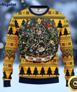 NHL Nashville Predators Ugly Christmas Sweater Ball Pine Tree, NFL Christmas Sweater