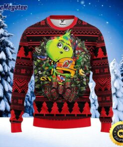 NHL New Jersey Devils Ugly Sweater Grinch Hug Ugly Christmas Sweater For Fans