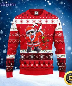 NHL New Jersey Devils Ugly Sweater Santa Claus Ugly Christmas Sweater For Fans