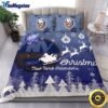 NHL New York Islanders Bedding Sets Santa Claus Sleigh And Reindeer Christmas Quilt Bedding Sets 2025