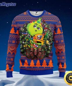 NHL New York Islanders Ugly Sweater Grinch Hug Ugly Christmas Sweater For Fans