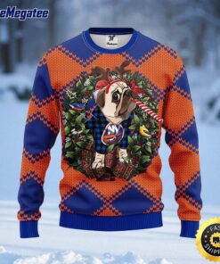 NHL New York Islanders Ugly Sweater Pub Dog Ugly Christmas Sweater For Fans