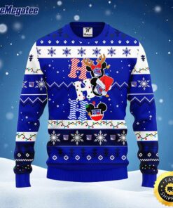 NHL New York Rangers Ugly Sweater Hohoho Mickey Ugly Christmas Sweater For Fans