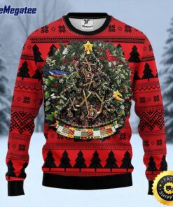 NHL Ottawa Senators Ugly Christmas Sweater Ball Pine Tree, NFL Christmas Sweater