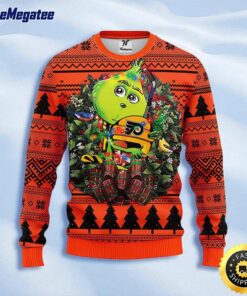 NHL Philadelphia Flyers Ugly Sweater Grinch Hug Ugly Christmas Sweater For Fans