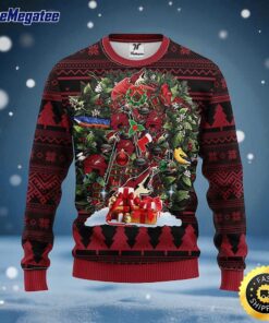 NHL Phoenix Coyotes Ugly Sweater Tree Ugly Christmas Fleece Sweater For Fans
