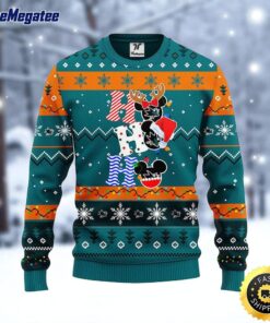 NHL San Jose Sharks Ugly Sweater Hohoho Mickey Ugly Christmas Sweater For Fans
