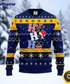 NHL St. Louis Blues Ugly Sweater Hohoho Mickey Ugly Christmas Sweater For Fans