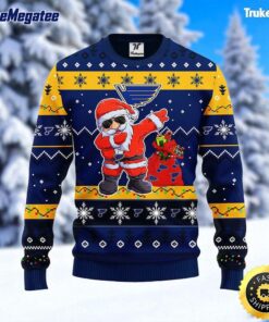 NHL St. Louis Blues Ugly Sweater Santa Claus Ugly Christmas Sweater For Fans