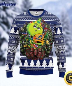 NHL Tampa Bay Lightning Ugly Sweater Grinch Hug Ugly Christmas Sweater For Fans