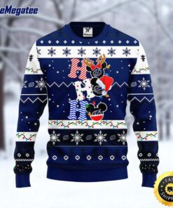 NHL Tampa Bay Lightning Ugly Sweater Hohoho Mickey Ugly Christmas Sweater For Fans