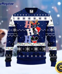 NHL Toronto Maple Leafs Ugly Sweater Hohoho Mickey Ugly Christmas Sweater For Fans