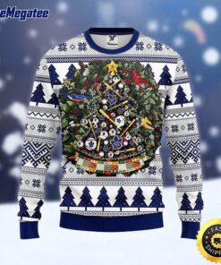 NHL Toronto Maple Leafs Ugly Sweater Tree Ball Ugly Christmas Sweater For Fans