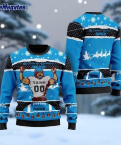Personalized NFL Carolina Panthers All I Need For Christmas Ugly Christmas Sweater Perfect Gift For Football Fans