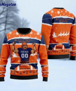 Personalized NFL Denver Broncos All I Need For Christmas Ugly Christmas Sweater Perfect Gift For Football Fans