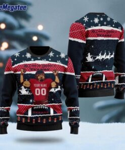 Personalized NFL Houston Texans All I Need For Christmas Ugly Christmas Sweater Perfect Gift For Football Fans