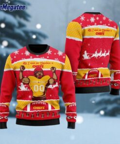 Personalized NFL Kansas City Chiefs All I Need For Christmas Ugly Christmas Sweater Perfect Gift For Football Fans