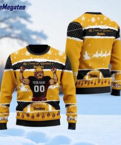 Personalized NFL Pittsburgh Steelers All I Need For Christmas Ugly Christmas Sweater Perfect Gift For Football Fans