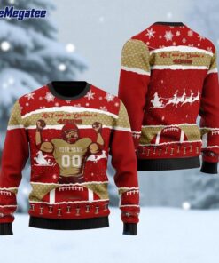 Personalized NFL San Francisco 49ers All I Need For Christmas Ugly Christmas Sweater Perfect Gift For Football Fans