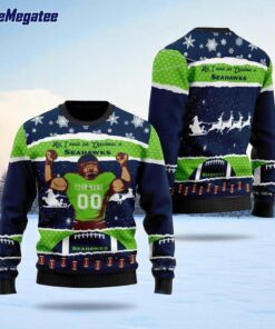 Personalized NFL Seattle Seahawks All I Need For Christmas Ugly Christmas Sweater Perfect Gift For Football Fans