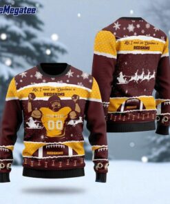 Personalized NFL Washington Redskins All I Need For Christmas Ugly Christmas Sweater Perfect Gift For Football Fans