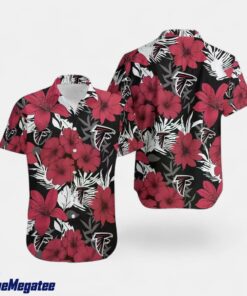 Atlanta Falcons Flowers Pattern Hawaiian Shirt, Best gifts for Atlanta Falcons  Fans