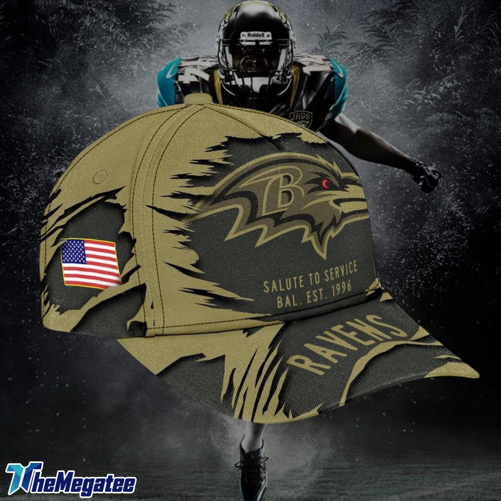 Baltimore Ravens 2025 Salute to Service Classic Baseball Cap Baltimore Ravens 2025 Salute to Service Classic Baseball Cap