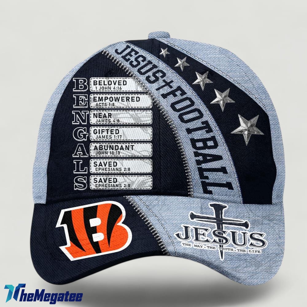 Cincinnati Bengals Jesus The Way The Truth The Life Baseball Cap Cincinnati Bengals Jesus The Way The Truth The Life Baseball Cap